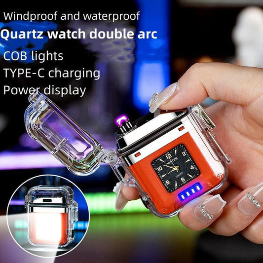 Multi-function Rechargeable Lighter with LED light and Timing